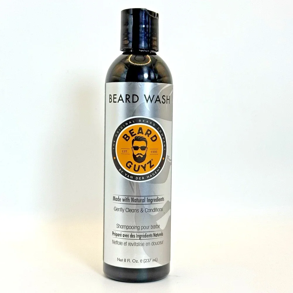 Beard Guyz Daily Beard Wash 8oz Coconut Olive Argan Oil‎ Natural Grooming NEW